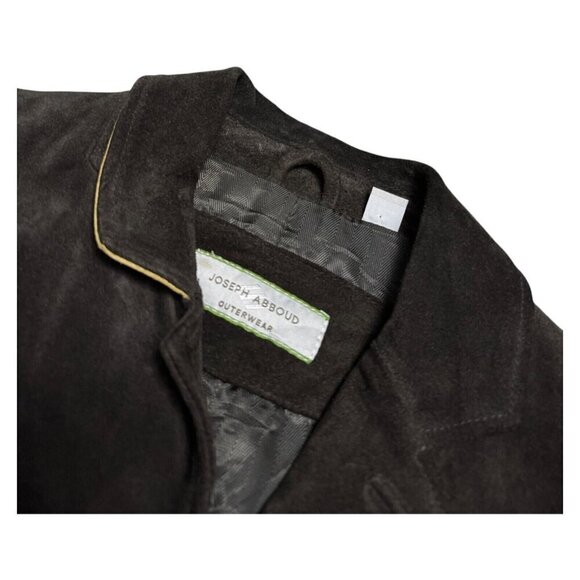 JOSEPH ABBOUD 100% Genuine LEATHER Luxury Designer Business Casual Coat Medium - Picture 3 of 6